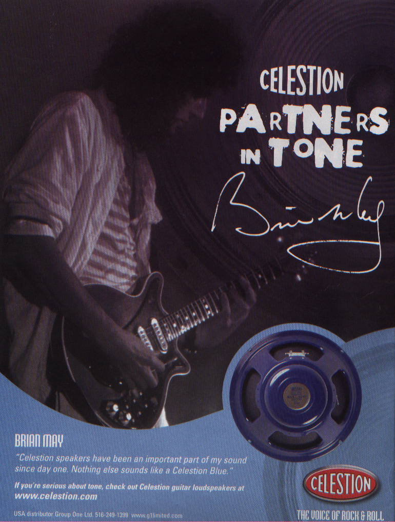 Brian May Celestion Speakers Advert